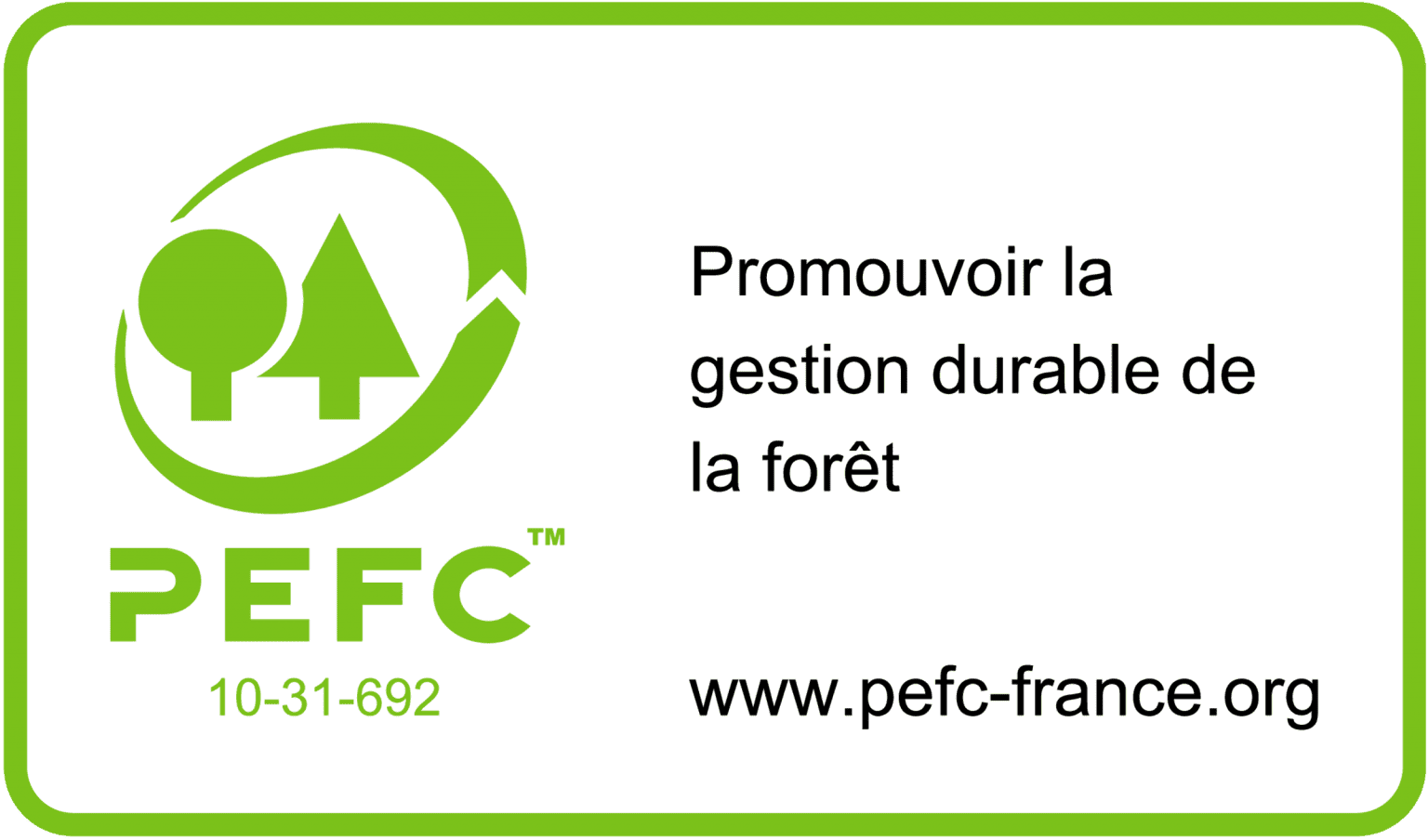La certification de ces chaînes atteste que nous respectons les ...